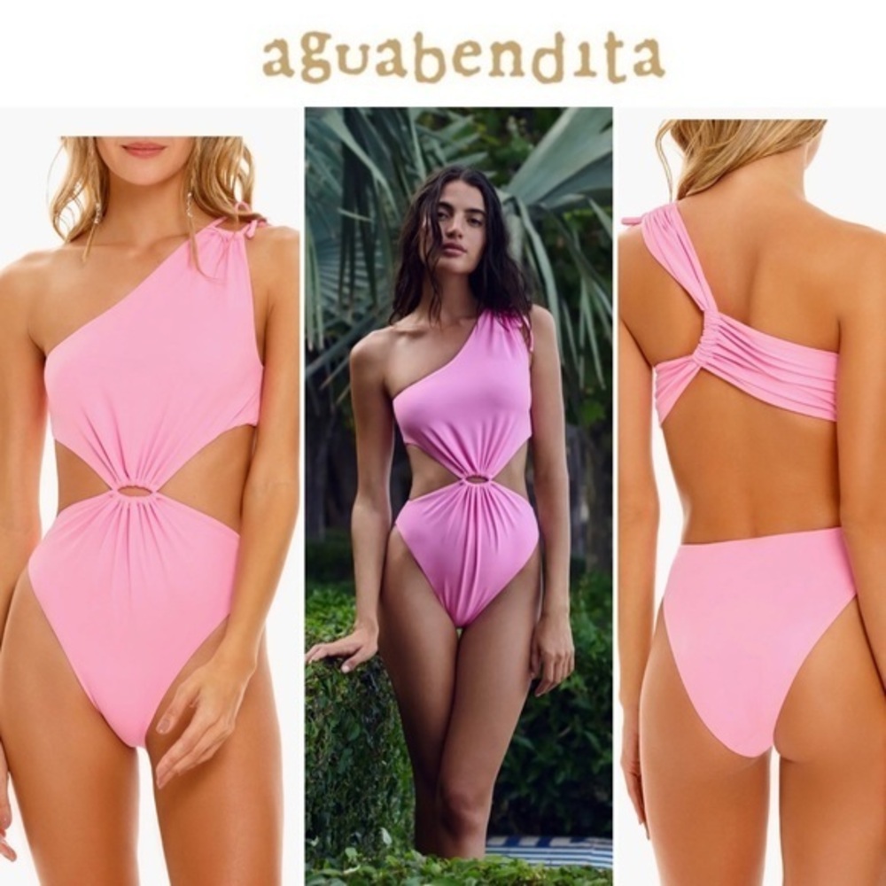 Agua Bendita Bloom Ross Cutout One-Piece Swimsuit
Sz M 160$ NWT